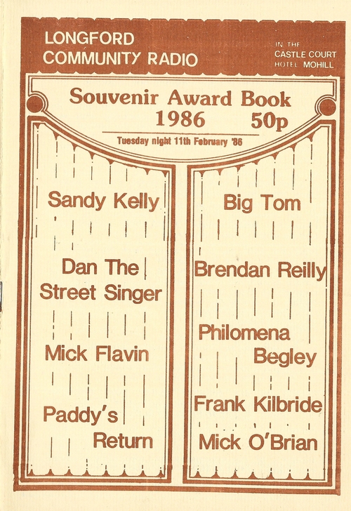 Longford Community Radio Souvenir Awards Booklet