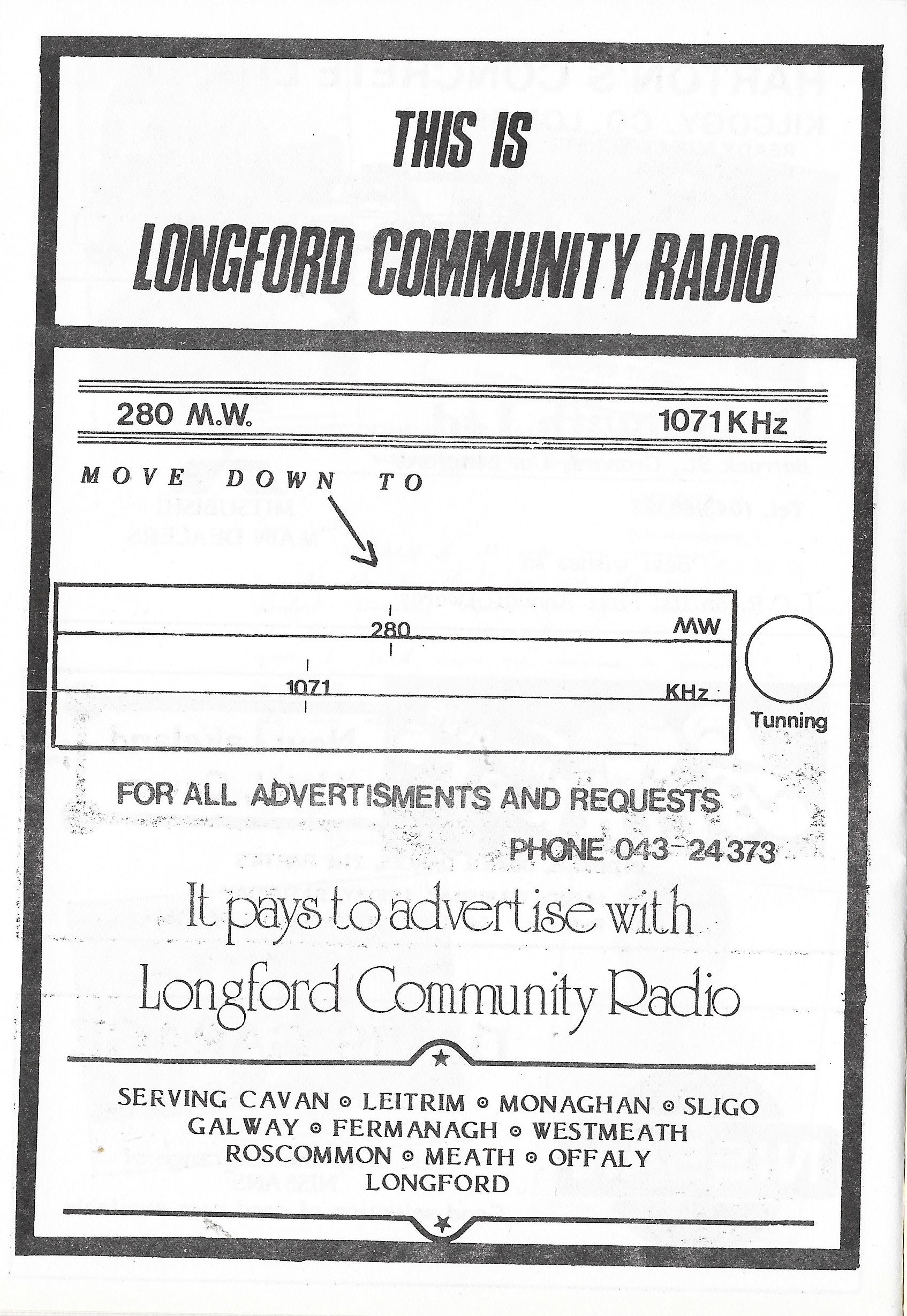 Longford Community Radio Souvenir Awards Booklet