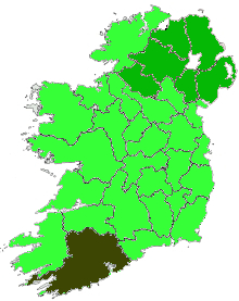 Map of Ireland