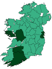 Map of Ireland