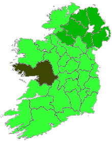 Map of Ireland