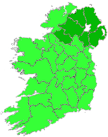 Map of Ireland