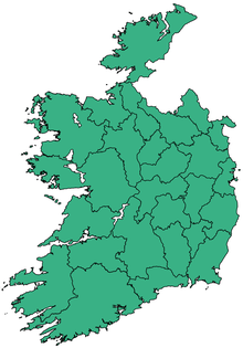 Map of Ireland