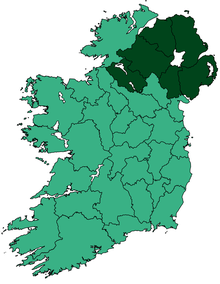 Map of Ireland