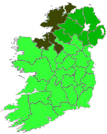 Map of Ireland