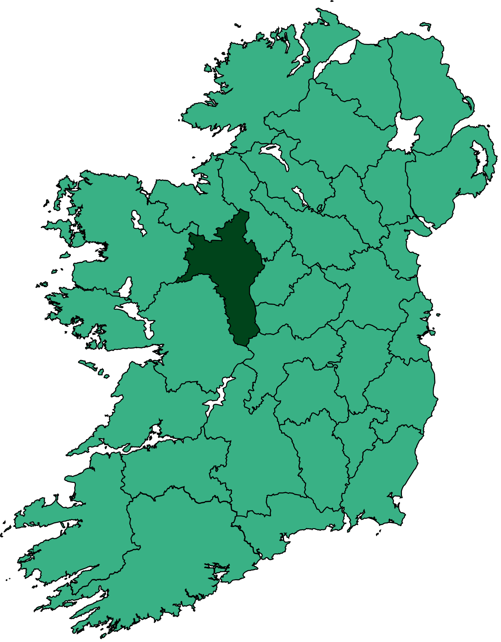 Map of Ireland