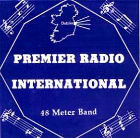 Premier Radio first appeared on shortwave on 6265kHz on May 1st 1976. They later ran a test transmission in Dublin on 212m MW at 3.15pm on Sunday, May 9th 1976, running 40 watts of power. Their first official broadcast was a week later from midday to 4pm on 218metre but this suffered from interference thanks to tests from Capitol Radio on 220m. They reappeared the following Sunday, 23rd, having moved to 222m.