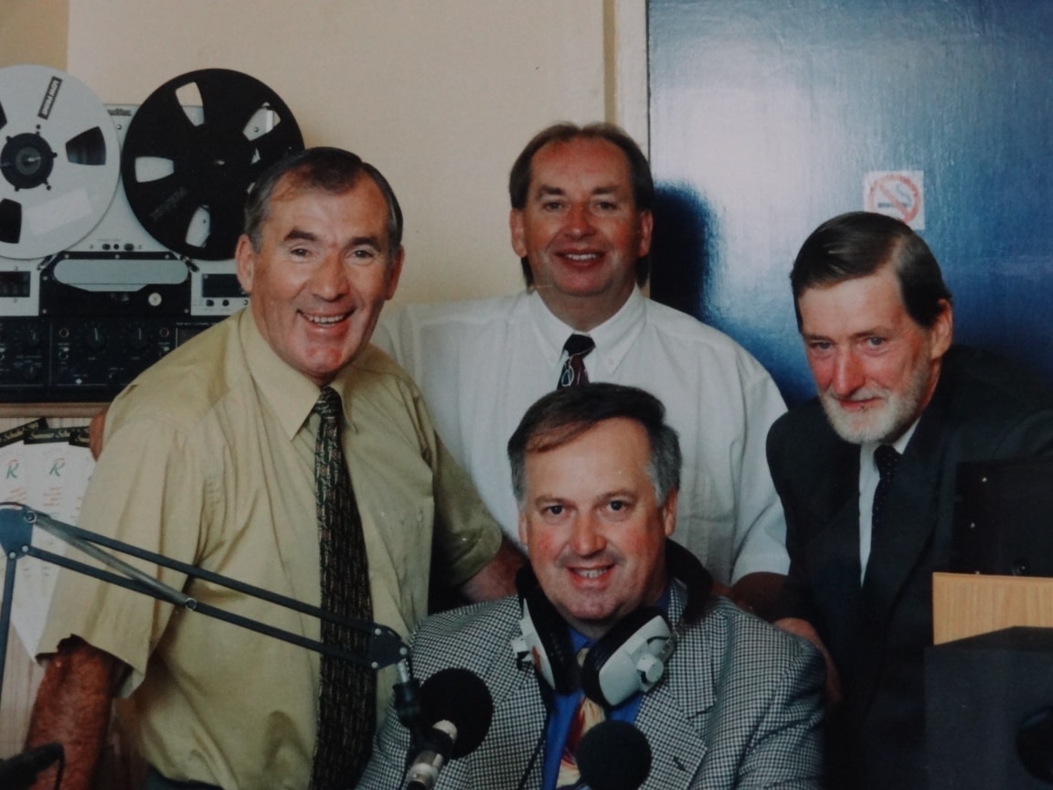 Weeshie Fogarty, Dermot Moriarty, Seán Hurley and Seán Reilly back in the day