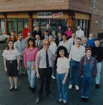 Original staff outside the studio