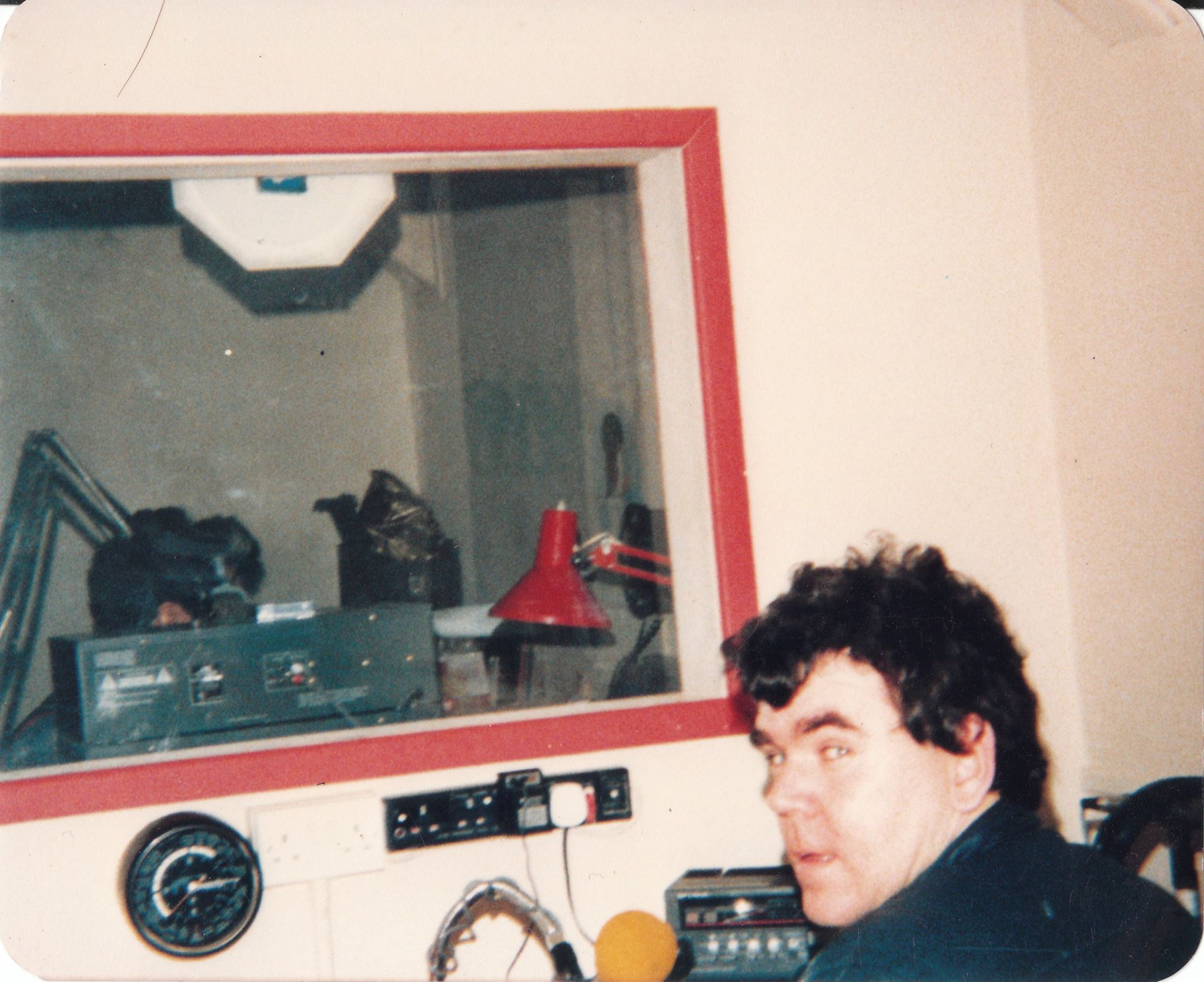 Liam Lennon at the Signal 102 sport desk