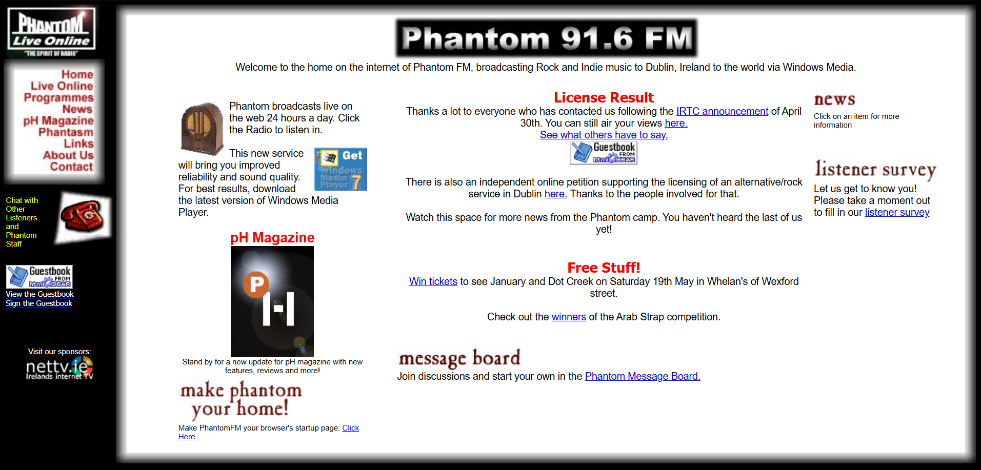 Website at May 2001