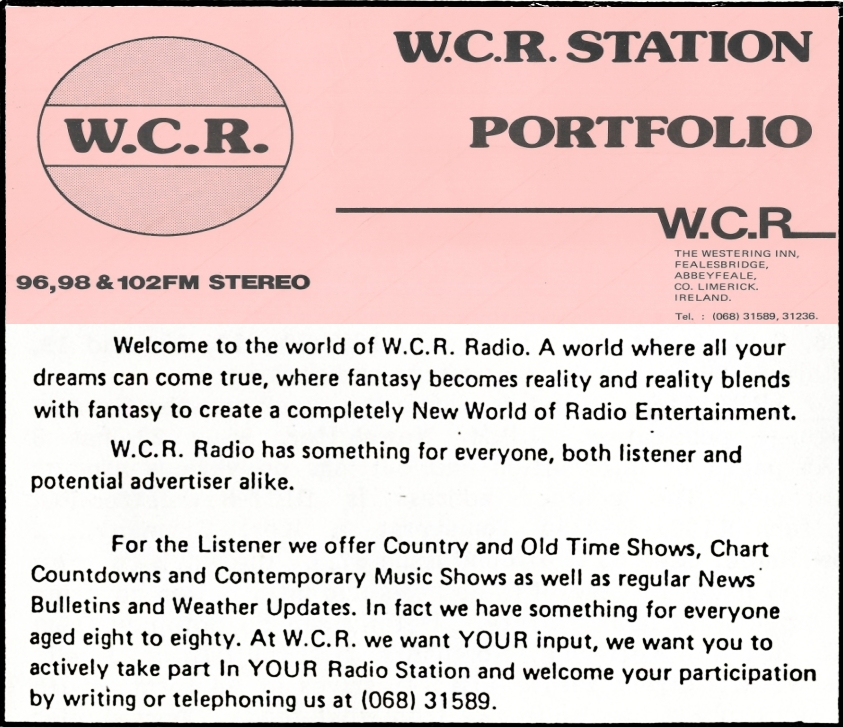 WCR - West Country Radio, Limerick