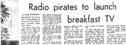 Pirates plan Breakfast TV