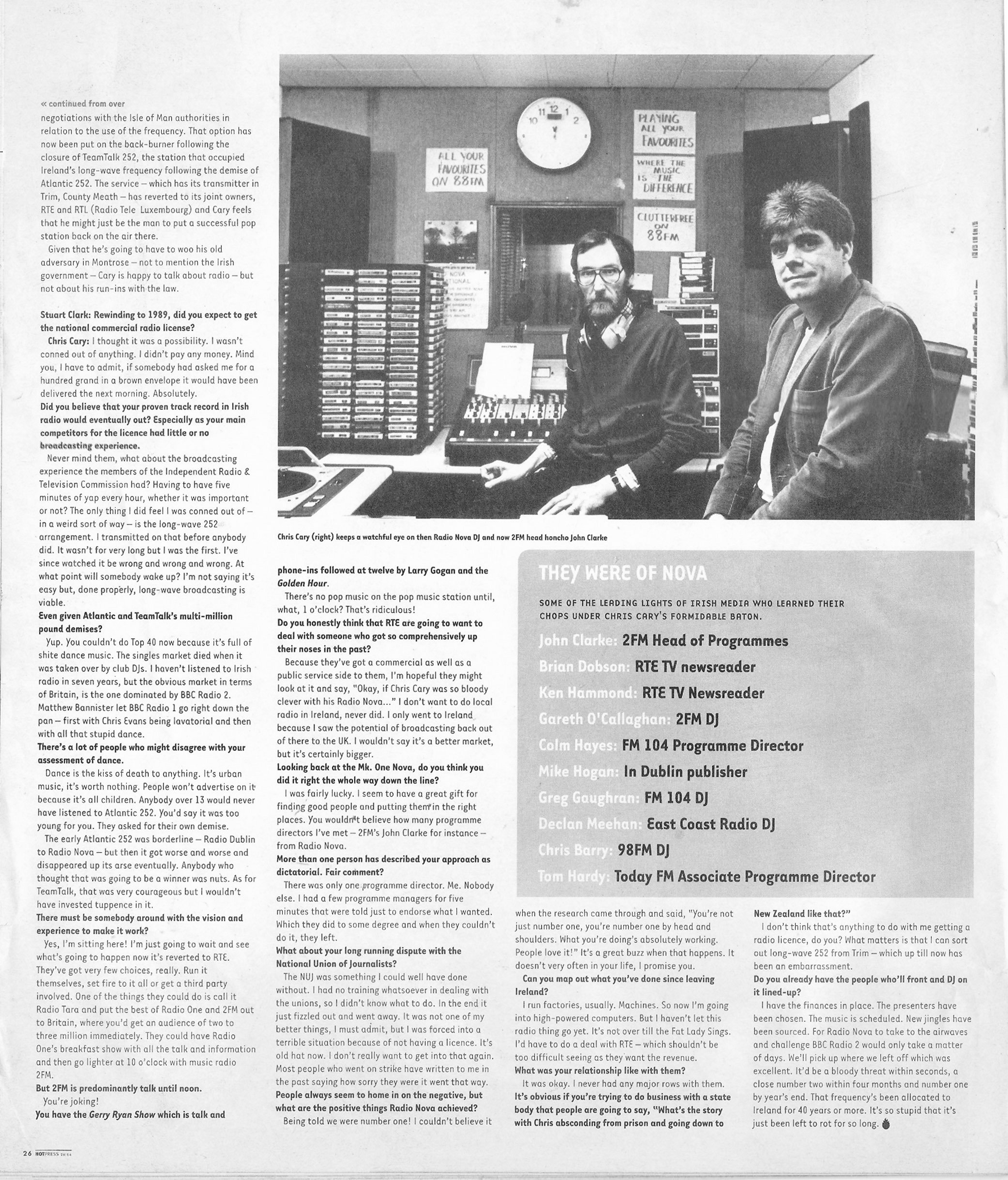 Hot Press - Chris Cary
