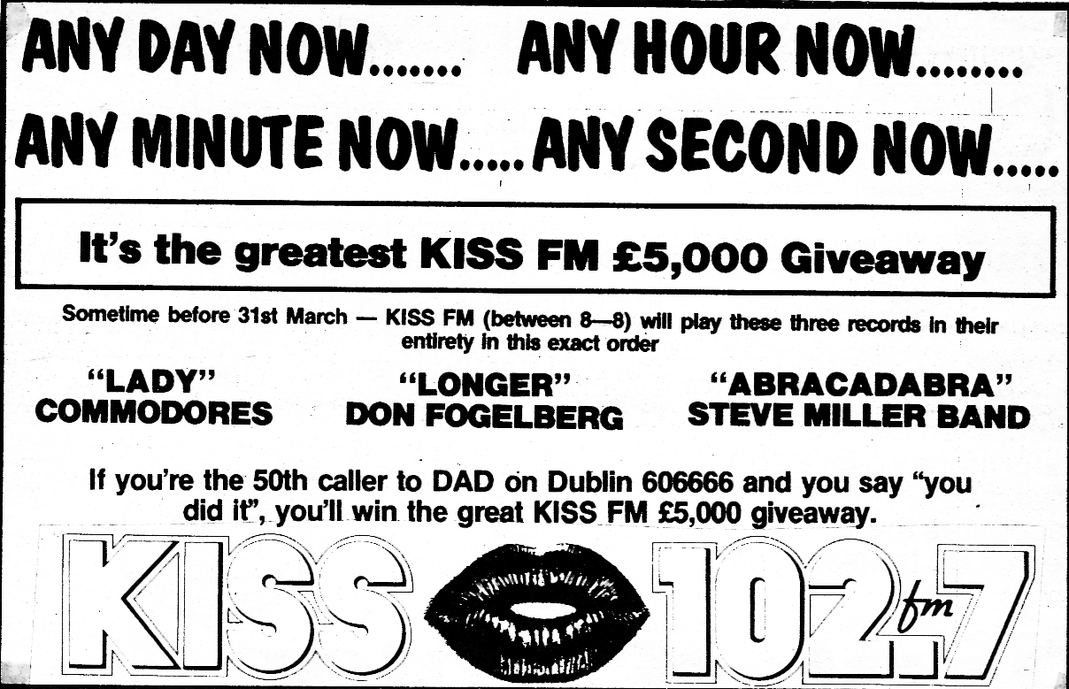 Kiss newspaper ad