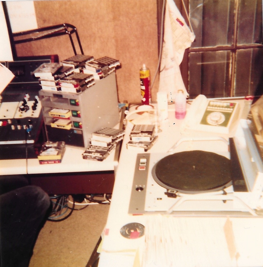 Kiss FM studio December 1982