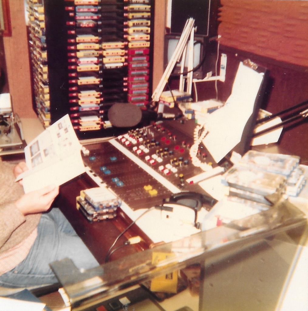 Radio Nova studio December 1982