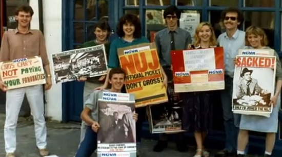 Leeson Street picketers