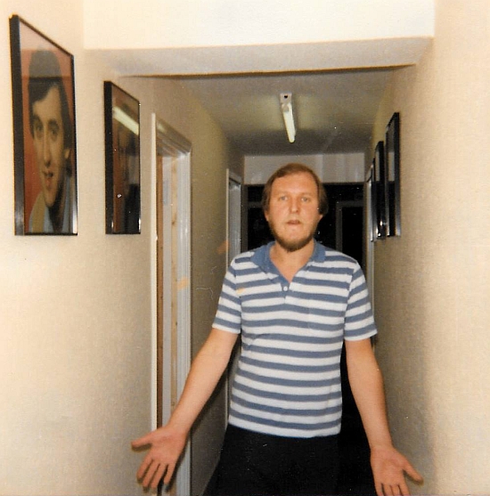 Jason Maine standing in the corridor at Radio Nova