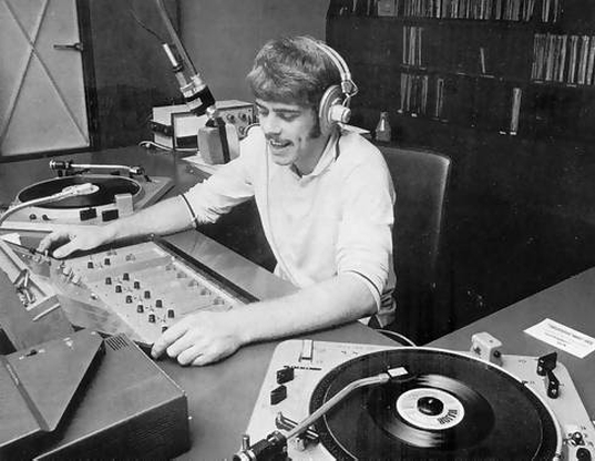 Cary on Radio Northsea International in 1970