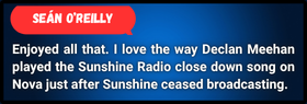 Seán O'Reilly comment