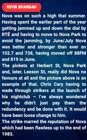 Radio Nova picket